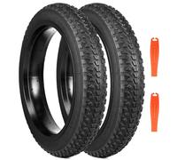 MEGHNA Cubierta de bicicleta eléctrica de 16/20/26 x 3,0 pulgadas, compatible con 76-305/76-406/76-559 MTB/Fat Tires/Snow&Electric Bike (solo 2 neumáticos+2 palancas de neumáticos, sin mangueras), 20