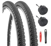MEGHNA Juego de neumáticos para bicicleta de carretera y grava de 700 x 42c, alto agarre, resistente a pinchazos, con tubos interiores de butilo y palancas de neumáticos (42-622, 29 x 1.6 pulgadas)