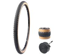 MEGHNA Neumático de repuesto para bicicleta, 700 x 42 c, para bicicleta de carretera, manguera (1 neumático+1 manguera-BR)