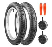 MEGHNA Neumáticos de bicicleta de 18 x 2,35 pulgadas+2 mangueras+2 palancas de neumáticos: neumáticos premium para uso diario y MTB para niños balance/bicicleta de niños, bicicleta plegable