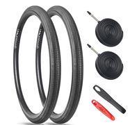 MEGHNA - Neumáticos para bicicleta (2 unidades, 700 x 28 c/32c/35 C, neumáticos de alta calidad, 28-622,32-622,35-622, 35-622, ideal para ruedas 700C (2 neumáticos+2 mangueras+2 palancas de neumáticos