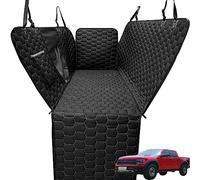 Meginc Funda de asiento de coche para perros, funda de asiento de perro para protector de asiento trasero F150 Ram 1500, hamaca impermeable para camión con ventana de malla, funda de asiento