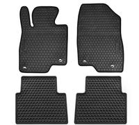Megiteller Alfombrillas de Coche de Ajuste Personalizado para Mazda 3 2014 2015 2016 2017 2018, inodoras, Lavables, de Goma Resistente (Todo Tipo de Clima), Juego de revestimientos Delanteros y