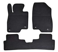 Megiteller Alfombrillas de Coche de Ajuste Personalizado para Mazda 3 2014 2015 2016 2017 2018, inodoras, Lavables, de Goma Resistente (Todo Tipo de Clima), Juego de revestimientos Delanteros y