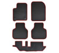 Megiteller Alfombrillas de Coche Personalizadas para Dodge Journey 2012 2013 2014 2015 2016 2017 2018 2019 2020 (Juego de 3 Filas), inodoras, Lavables, de Goma Resistente (Todo Tipo de Clima),