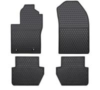Megiteller Alfombrillas de Coche Personalizadas para Ford Fiesta (no Sport) 2011 2012 2013 2014 2015 2016 2017 2018 2019 Inodoro, Lavables y Resistentes de Goma (Todo Tipo de Clima), Color Negro