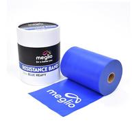 Meglio Banda de Resistencia sin Látex- Rollo de 23 metros. Variedad en resistencia - Cinco niveles desde extra suave hasta extra fuerte. Para fisioterapia y rehabilitación, deportistas, yoga y pilates