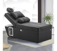 MegLob 3 En 1 Cama De Champú, Cama De Spa De Cabeza Japonesa, Mesa De Masaje De Servicio Pesado Con Cuenca De Lavado De Cabello En Cascada, Cama Facial De Salón De Belleza Con Función De Baño De Pie