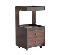 MegLob Carrito De Salón De Belleza, Carrito Multiusos, Soporte Para Herramientas De Esteticista Con Ruedas, Carrito De Belleza Multiusos, Organizador Móvil Para Manicura Y Spa,Black b