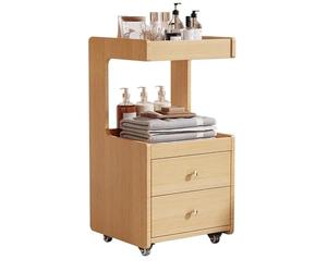 MegLob Carrito De Salón De Belleza, Carrito Multiusos, Soporte Para Herramientas De Esteticista Con Ruedas, Carrito De Belleza Multiusos, Organizador Móvil Para Manicura Y Spa,Natural