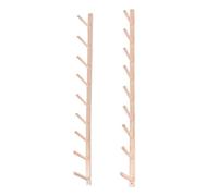 MegLob Estante De Almacenamiento De Estera De Yoga De Madera, Ganchos De Espuma De Yoga De Montaje En La Pared Y Ganchos De Estante De Toallas, Accesorios De Estudio De Yoga Comerciales,9 Tiers