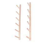 MegLob Estante De Almacenamiento De Estera De Yoga De Madera, Ganchos De Espuma De Yoga De Montaje En La Pared Y Ganchos De Estante De Toallas, Accesorios De Estudio De Yoga Comerciales,6 Tiers