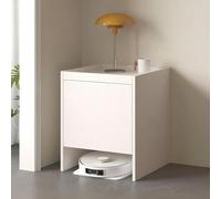 MegLob Gabinete De Almacenamiento De Aspiradora Robot Moderno, Soporte De Almacenamiento De Aspiradora Robótica Oculta, Gabinete De Soporte De Robot De Barrido Rústico,White normal