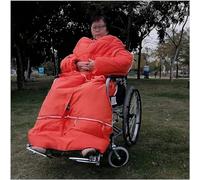 MegLob Manta Para Silla De Ruedas Con Mangas Desmontables, Manta De Invierno Impermeable Y Resistente Al Viento Para Personas Mayores, Plegable En Una Mochila,Red for child