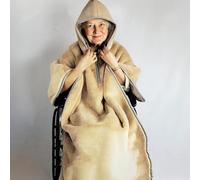 MegLob Manta Para Silla De Ruedas, Funda Gruesa Para Silla De Ruedas Para Todo El Cuerpo, Sillas De Ruedas Profesionales, Funda Calentadora Con Forro Polar Coral Para Silla De Ruedas,E