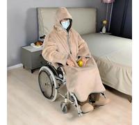 MegLob Manta Para Silla De Ruedas, Funda Gruesa Para Silla De Ruedas Para Todo El Cuerpo, Sillas De Ruedas Profesionales, Funda Calentadora Con Forro Polar Coral Para Silla De Ruedas,B