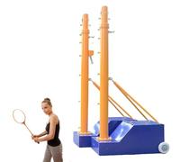 MegLob Postes Multifuncionales De Voleibol Y Bádminton, Juego De Pickleball Y Bádminton Todo En Uno, Postes Profesionales Extensibles con Base Estable para Múltiples Deportes