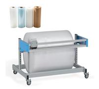 MegLob Soporte Independiente Para Rollos De Plástico De Burbujas De Metal Con Cortador; Aumenta La el Embalaje En El Almacén; Almacenes Y Operaciones De Mudanzas,L 146cm