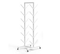 MegLob Soportes Independientes para Snowboard, Soporte Vertical para Almacenamiento De Snowboard, Organizador Interior para Longboard De Nieve para Garaje,White 6 Tiers