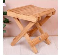 MegLob Taburete De Ducha De Bambú Compacto, Banco De Taburetes De Baño Plegable Para Afeitado De Piernas, No Se Requiere Ensamblaje, 28.5 * 28 * 31 Cm, Silla De Ducha Que Ahorra Espacio