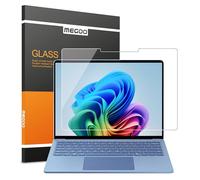 MEGOO Protector de pantalla para Microsoft Surface Laptop 7 (2024, 13.8 pulgadas), vidrio templado, fácil instalación, resistente a los arañazos, tacto suave
