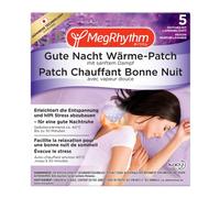MegRhythm Parche térmico de buenas noches - Contenido: 5 parches térmicos para el cuello - Relajación y ayuda a aliviar el estrés - con aroma a lavanda