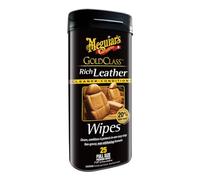 Meguiar's G10900 Gold Class Rich Leather Wipes - Toallitas para Cuero, 7" x 9"