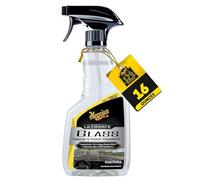Meguiar's Limpiador de vidrio y repelente al agua, limpiador de vidrio y ventanas de alta calidad para una limpieza rápida con tecnología hidrofóbica que actúa como repelente de lluvia, mejora la