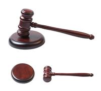 MEGYAD Richterhammer - Juego de martillo de madera para jueces y bloque de resonancia de madera con bloque de sonido y martillo de subasta, juego de martillo de subastas para jueces, abogados,