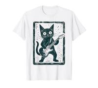 Meh Ghost with Black Cat Coffee Cute Halloween Spooky Season Camiseta