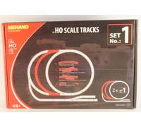 MEHANO F101 Set De Ampliación De Vías Curvas + Desvíos 17pz Cod 100 H0 1:87