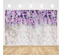 MEHOFOND 7x5ft Lavanda y Blanco Floral para Despedida de Soltera,Estudio de Fotos,Accesorios,Morado Claro,Lila,fotografía de Boda,telón de Fondo para niña,Retrato de bebé,Ducha,Fiesta de cumpleaños