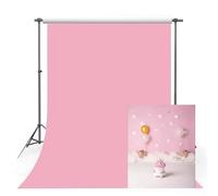 MEHOFOND Telón de fondo de fotografía rosa sólido de 1,5 x 2,1 m, para retrato de adultos y niños, para fotos, fondo abstracto de pared para fotos, accesorios de cabina de estudio