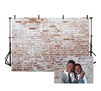MEHOFOND Telón de fondo retro de pared de ladrillo de 2,1 x 1,5 m, para recién nacidos, adultos, niños, retratos, fotografía, reunión familiar, fiesta, decoración de fotos, cabina de estudio
