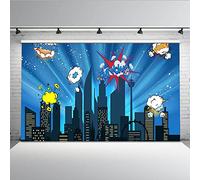 Mehofoto 7 x 5 ft fondo alto edificios moderno ciudad noche escena dibujos animados fondo para imagen