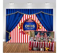 Mehofoto Circus Foto telón de Fondo 7x5ft Rayas Rosa y Blanco Cortina Azul telones de Fondo Fiesta de los niños decoración Fondo de la fotografía
