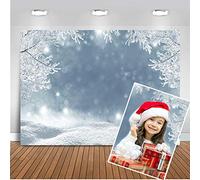 Mehofoto congelado Mundo telón de Fondo 7x5ft Bosque de Hielo Copo de Nieve Foto telones de Fondo Navidad Invierno fotografía Fondo