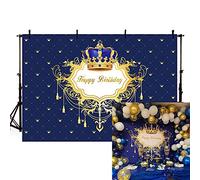 MEHOFOTO Cortina de color rojo casino temático adulto Feliz Cumpleaños estudio de la foto Fondos Bandera del partido 7x5ft Vinyl Prince-Happy Birthday