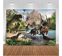 Mehofoto Dinosaurio Tema telón de Fondo 7x5ft telones de Fondo de cumpleaños de Vinilo para niños decoración del Partido Fotografía sin Fisuras de Fondo