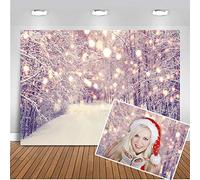 Mehofoto Fiesta de Navidad Decoración Telón de Fondo 7x5ft Escena de Invierno Nieve congelada Telones de Fondo fotográficos Nochebuena Hielo Mundo Fotografía Fondo para niños