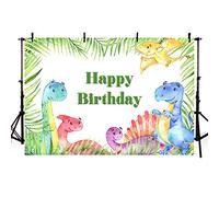MEHOFOTO Fondo de Estudio fotográfico, diseño de Dinosaurios de 7 x 5 pies, para Safari, Selva, Hojas de Palmera Verde Salvaje, decoración de Fiesta de cumpleaños, telón de Fondo para fotografía