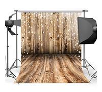 Mehofoto - Fondo de Madera para Estudio fotográfico de Pared y Suelo, 17,7 x 3 m, telón de Fondo de Madera Vintage para fotografía