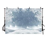 MEHOFOTO - Fondo de paisaje de invierno para decoración de estudio fotográfico de pino helado y paisaje de las maravillas de invierno