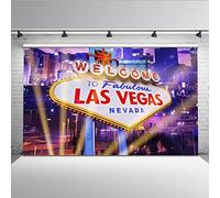Mehofoto Telón de fondo de 2,1 x 1,5 m, rascacielos, moderno fondo fotográfico de la ciudad, telón de fondo de fotos de Las Vegas