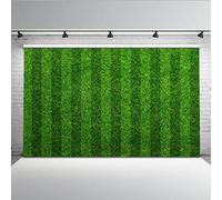 Mehofoto Telón de fondo de fútbol de 2,1 x 1,5 m, color verde césped para fotos