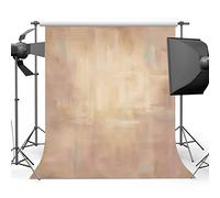 Mehofoto telón de Fondo de poliéster de 5 x 7 pies, Pintura Abstracta Amarillo Claro Profesional fotografía telón de Fondo Antiguo Maestro para fotógrafo