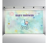 Mehofoto Telón de fondo de poliéster para baby shower, 2,1 x 1,5 m, para recién nacido, fondo de fotografía