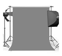 Mehofoto Telón de fondo de vinilo gris claro, color sólido, sin costuras, ligero, sin arrugas, para sesión de fotos