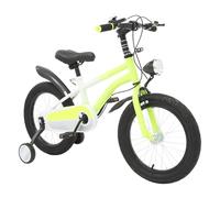 MEHOOSPVN Bicicleta infantil de 16 pulgadas para niñas y niños a partir de 5 - 8 años con ruedas estabilizadoras LED, ajuste de altura para niños, aleación de acero al carbono, para niños a partir de