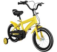 MEHOOSPVN Bicicleta para niños de 14 pulgadas para niños y niñas, aleación de acero al carbono, bicicleta para niños a partir de 3-6 años, vehículos de entrenamiento con ruedas de apoyo para ajustar